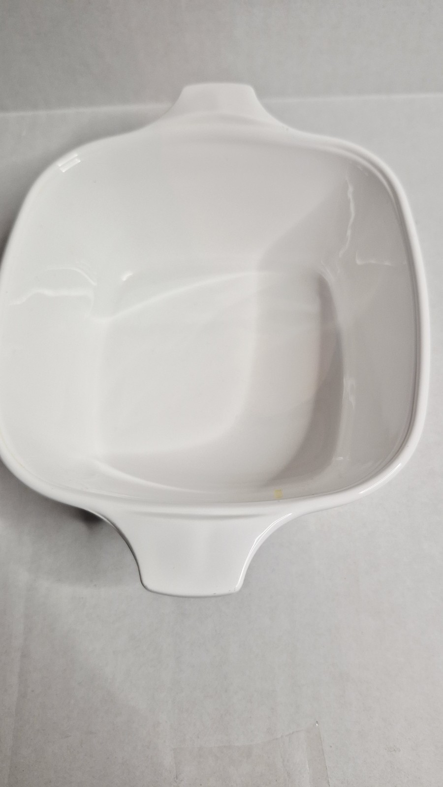 Vintage Corning Ware Casserole Dish Unisex 700mL English Meadow Pyroceram White