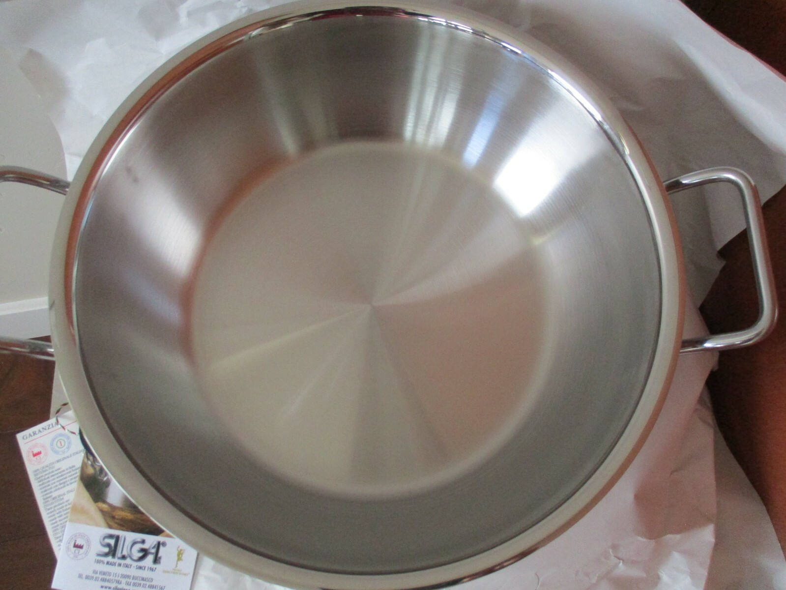 BNWT Silga Teknika 28cm (11″) Risotto Pot – “Bombatina” w/ lid, casserole, 17028