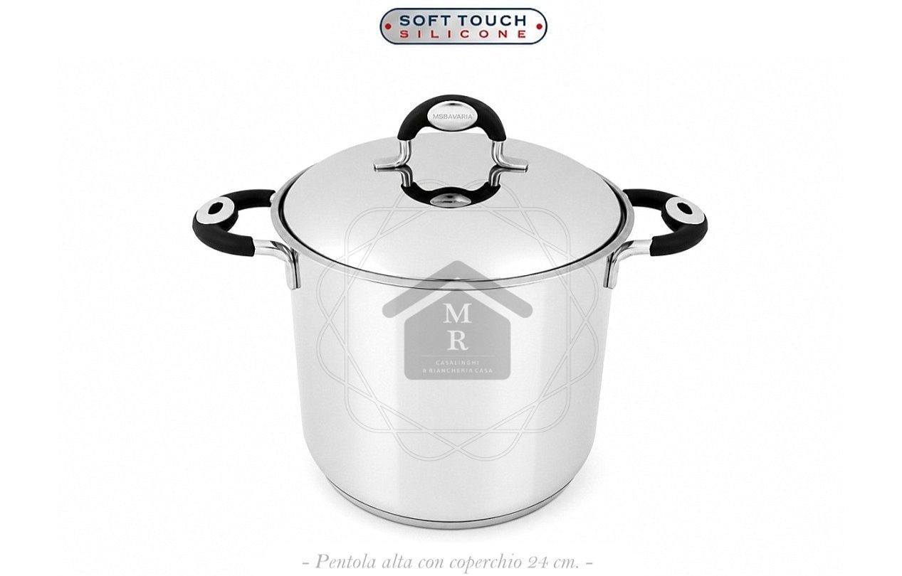 19 Piece 18/10 Stainless Steel Bio Line Induction Bottom MSBavaria Cookware Battery