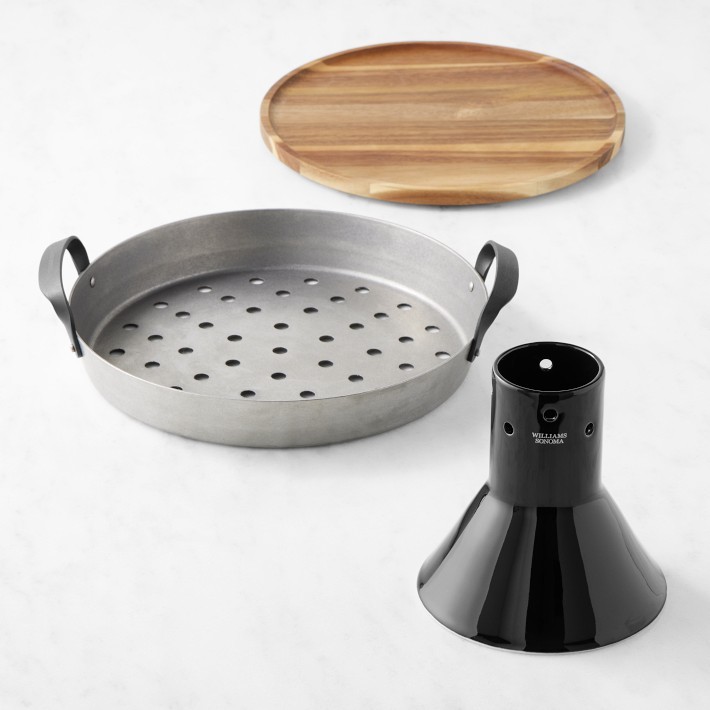 Outdoor Round Skillet with Trivet & Chicken Chimney-Williams Sonoma|41131