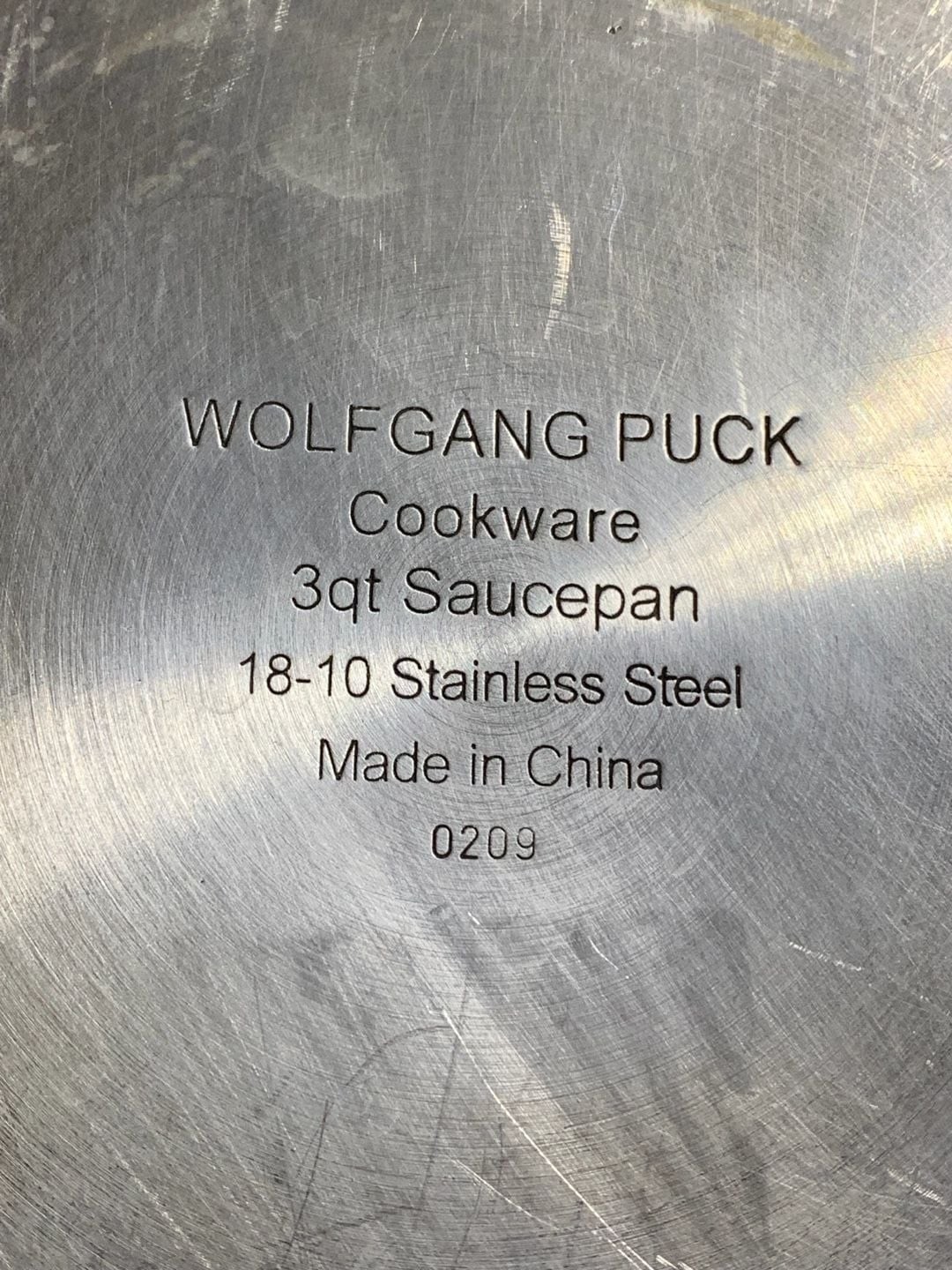 Wolfgang Puck 18-10 Stainless Steel 3qt Saucepan with Pour Spout