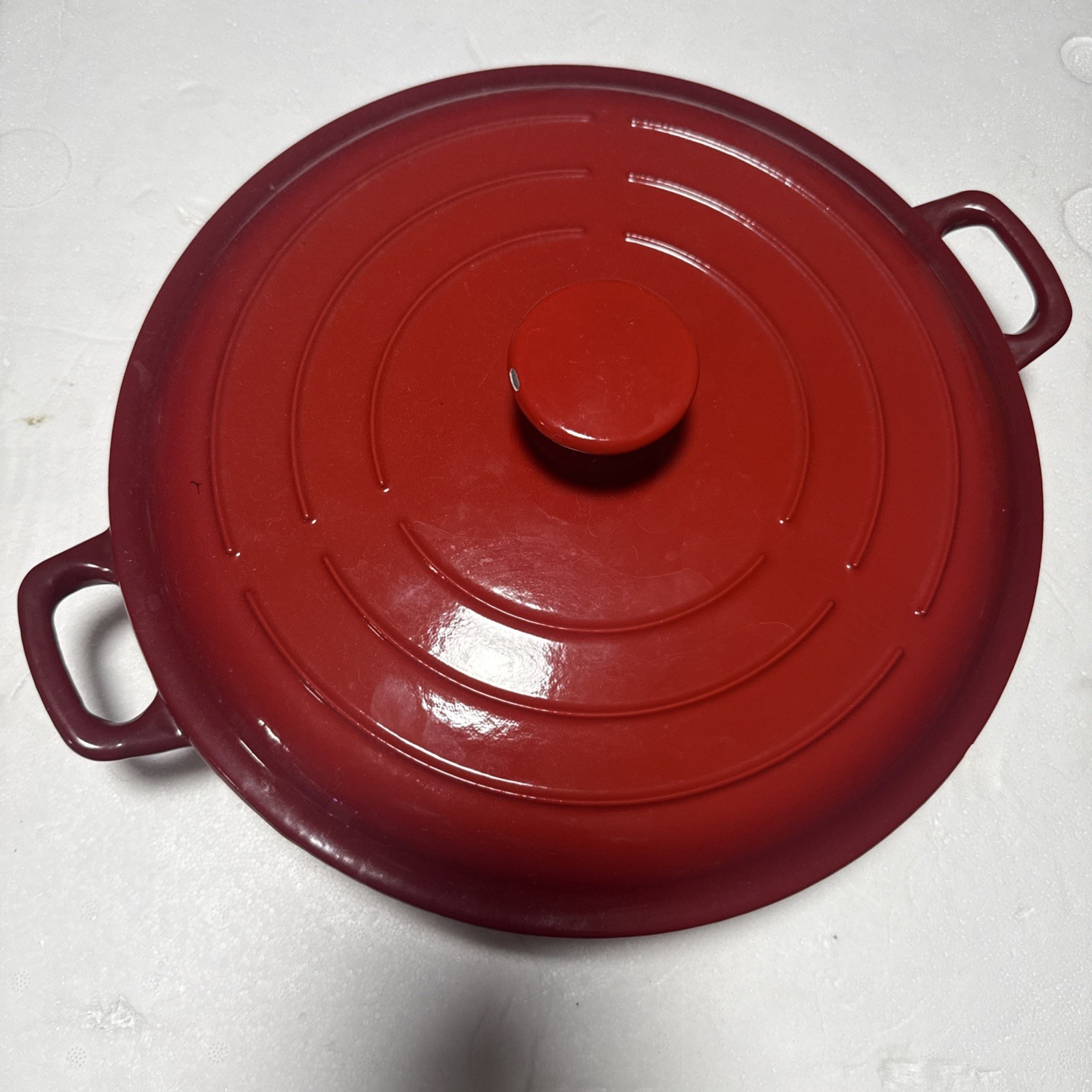 Technique Cast Iron Braiser Red Enameled Covered Casserole Dutch Oven