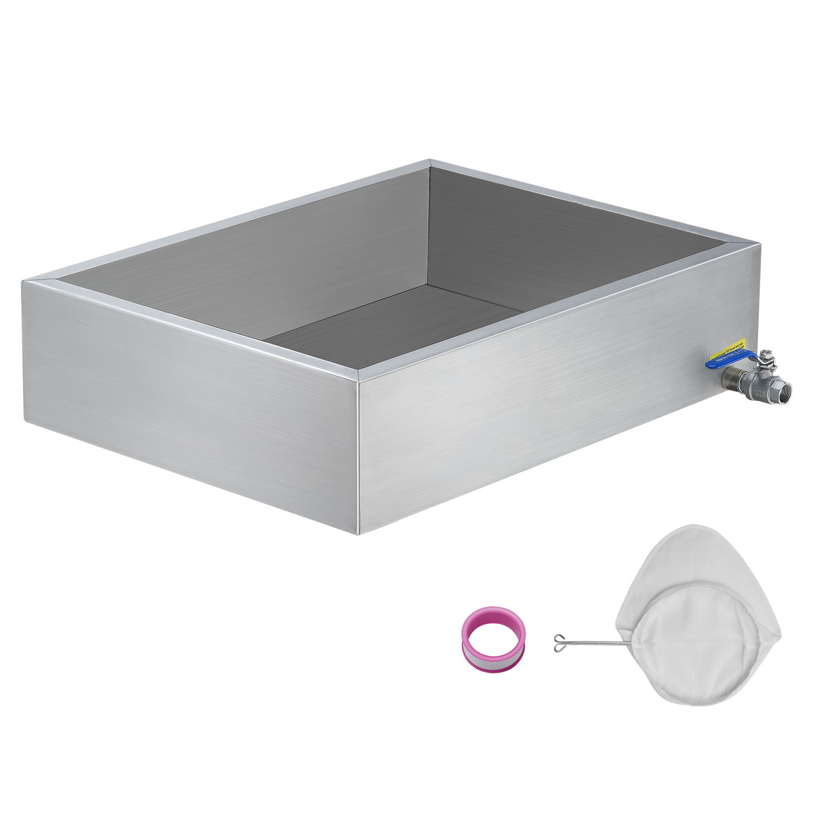 Maple Syrup Evaporator Pan 18X24X6 304 Stainless Steel W/Valve For Home Outdoor