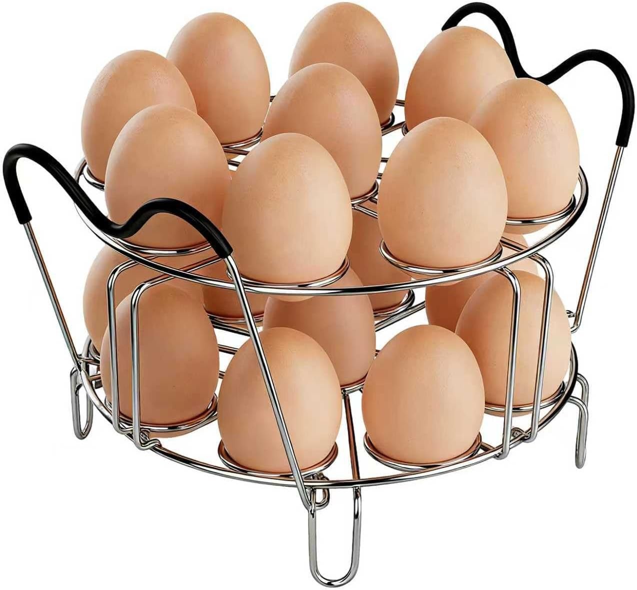 Stackable Egg Steamer Rack for Instant Pot 6qt 8qt 304 Stainless Steel Trivet