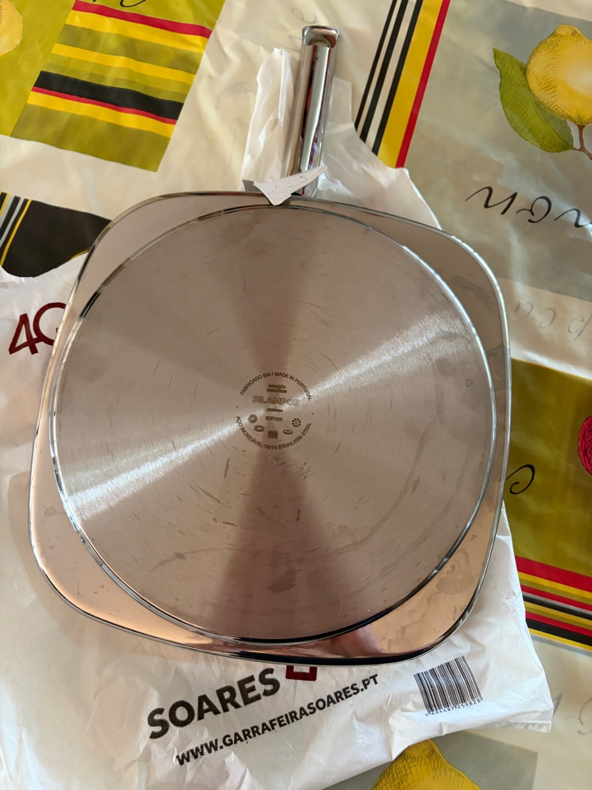 NEW Silampos Stainless Steel Induction Grill Pan Made & Purchased in Portugal