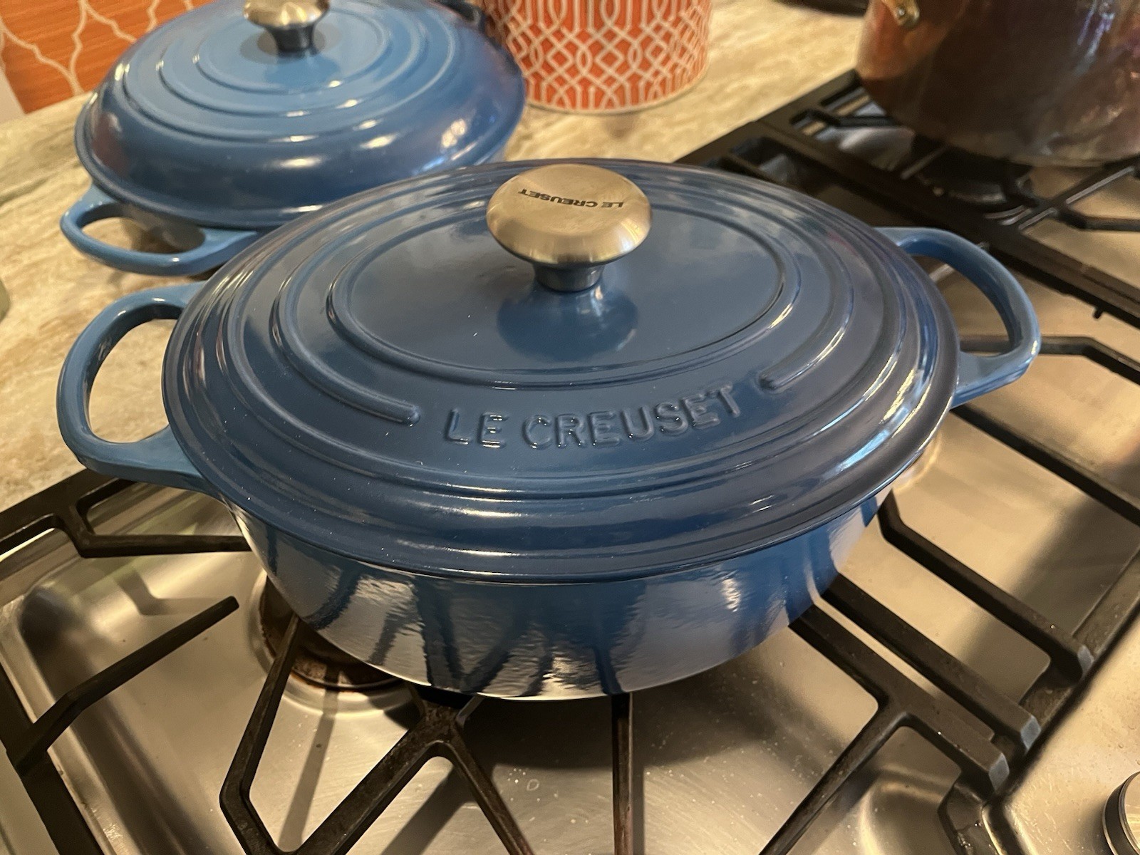 Le Creuset Signature 4.7qt Oval Dutch Oven Marseille Blue France