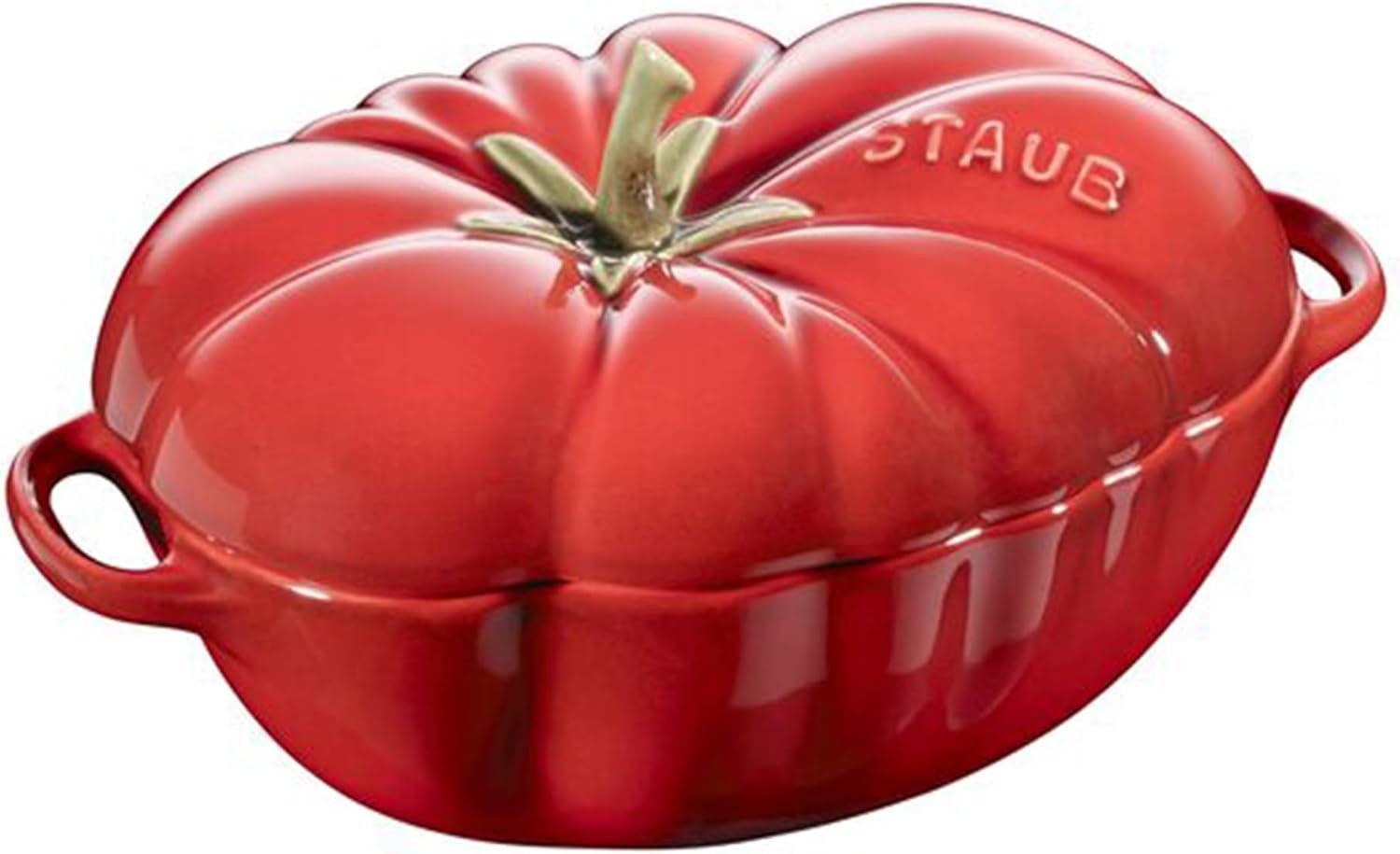 Ceramic 16-oz Petite Tomato mini Cocotte baking dish no stovetop save – Cherry