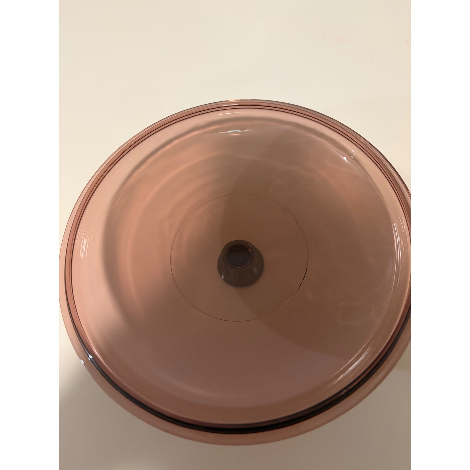 Vintage Pyrex Visions Cranberry 2L Casserole Dish with Lid 624 Round Glass USA
