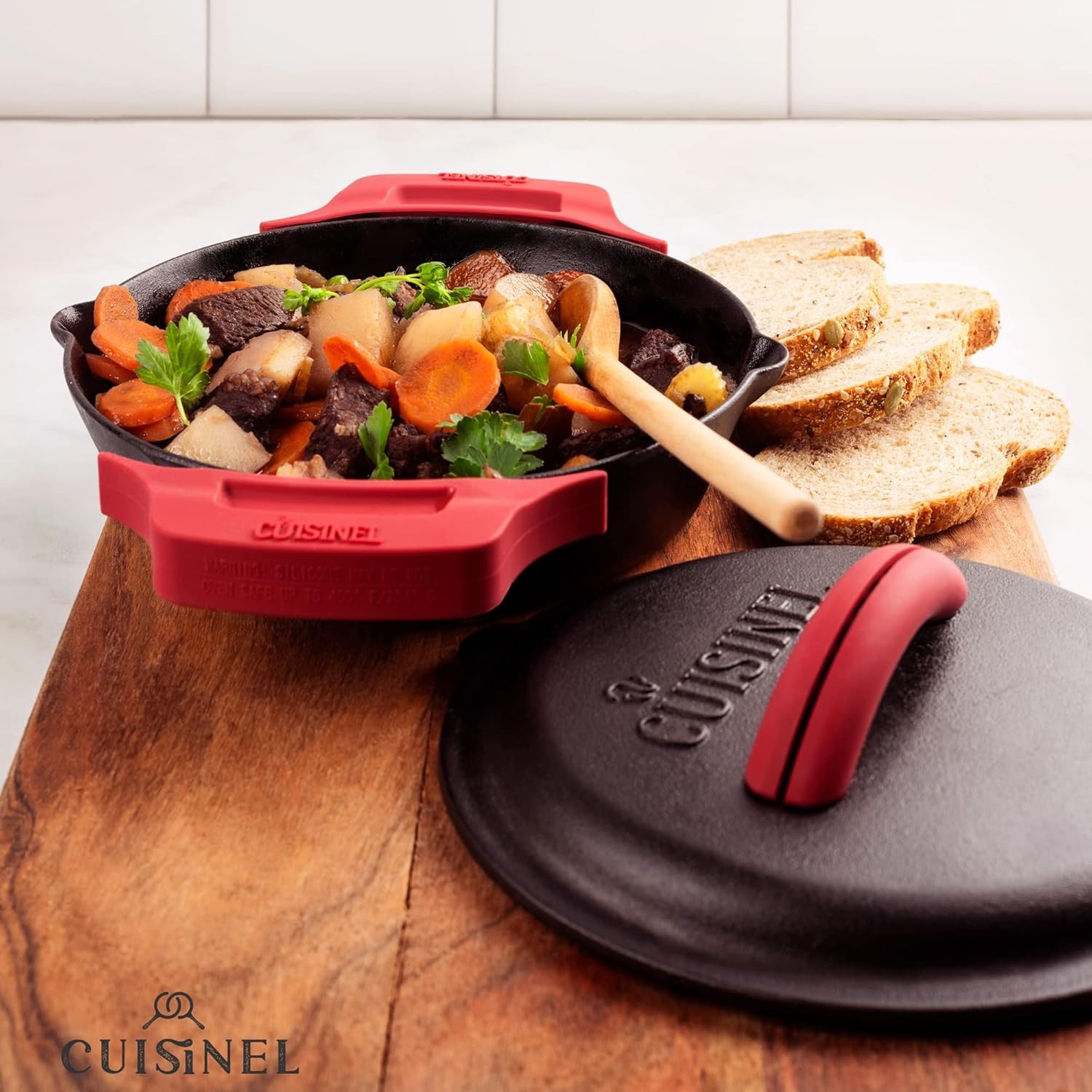 Cuisinel Cast Iron Lid – Fits 8″-Inch / 20.32cm Lodge Skillet