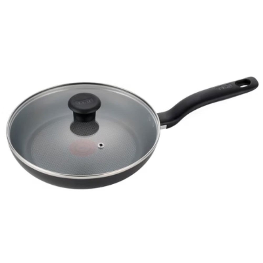 10.5″ Nonstick Fry Pan with Lid Thermo-Spot Indicator Oven Safe Black