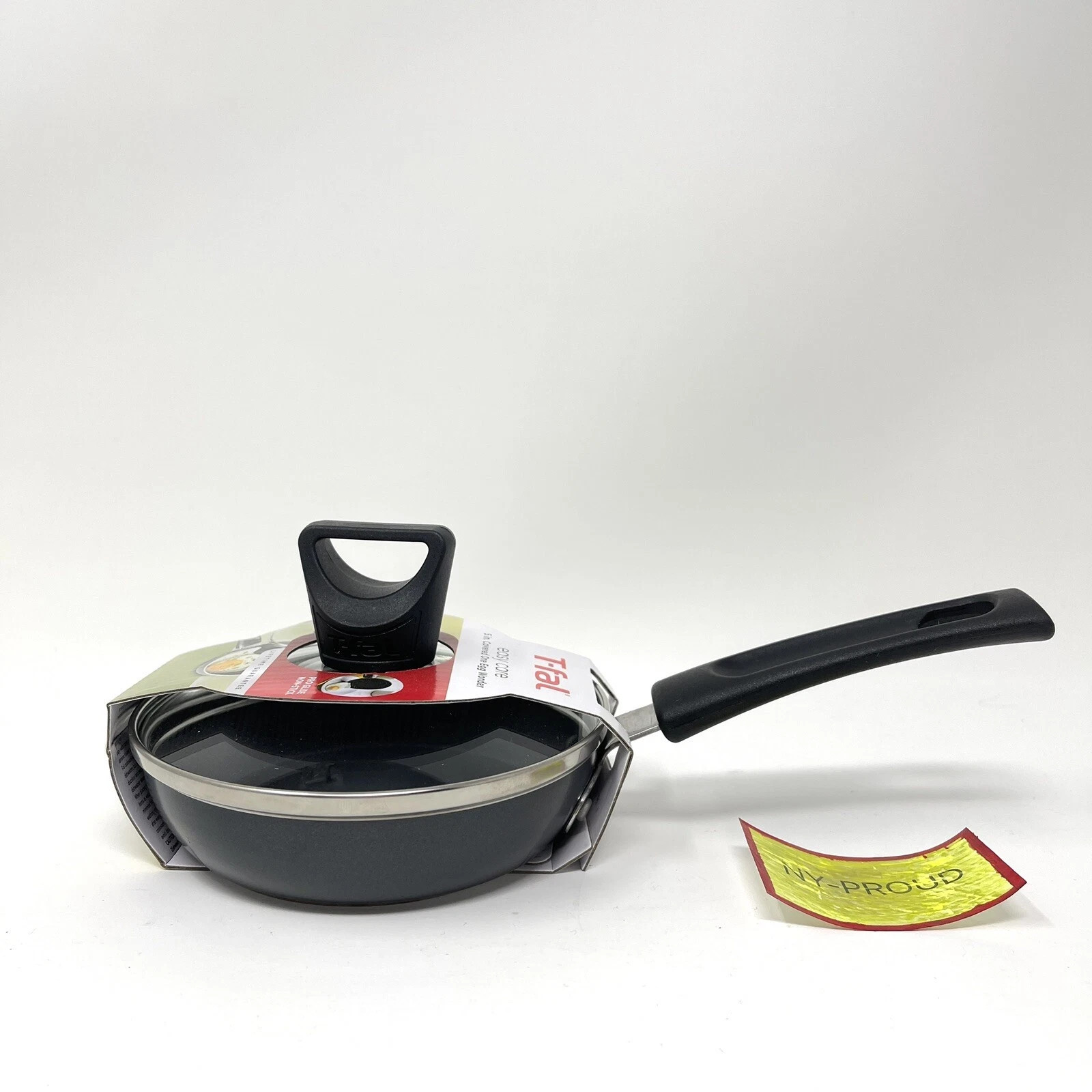 Small Frying Pan Tfal Nonstick 5 Inch With Lid Covered One Egg Wonder Black New