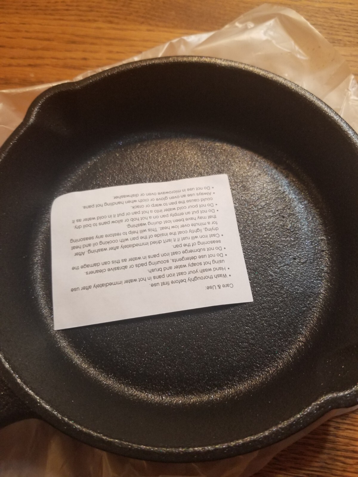 Cast Iron Pan. Steelite Genware. New. 9 3/4″ Total Length. 6″ Cooking Surface.