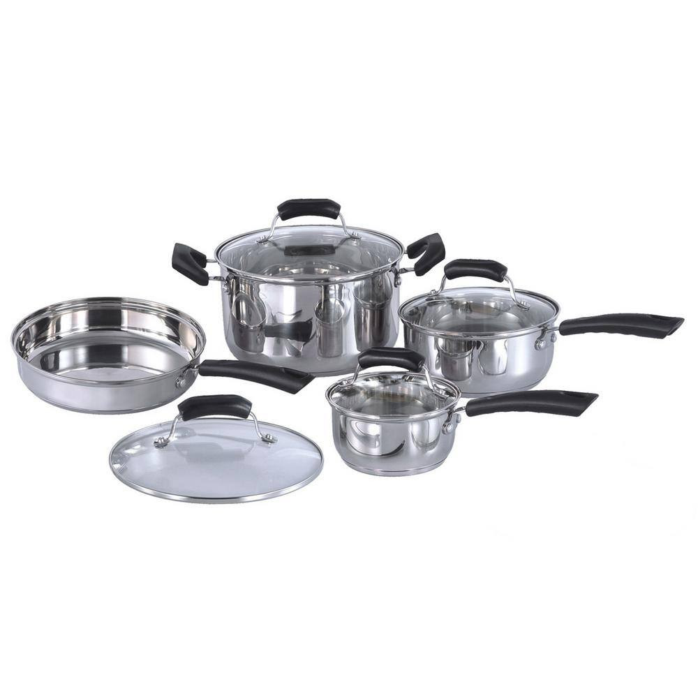 11-Piece Stainless Steel Cookware Set