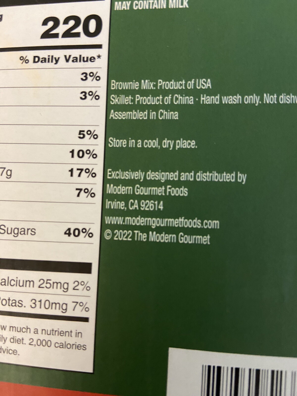 The Modern Gourmet CAST IRON Cookie SKILLET Chocolate Chip – 5″ skillet
