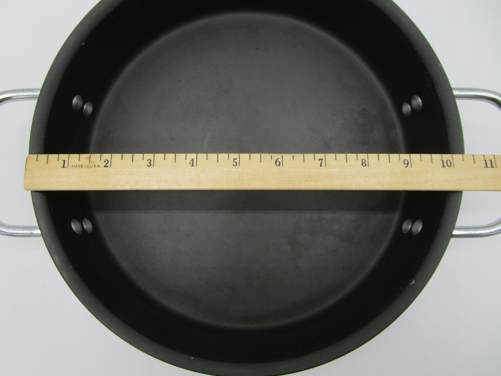 CALPHALON Commercial Aluminum Anodized 10″ Saute Braiser Pan #5003 3qt Lid 311