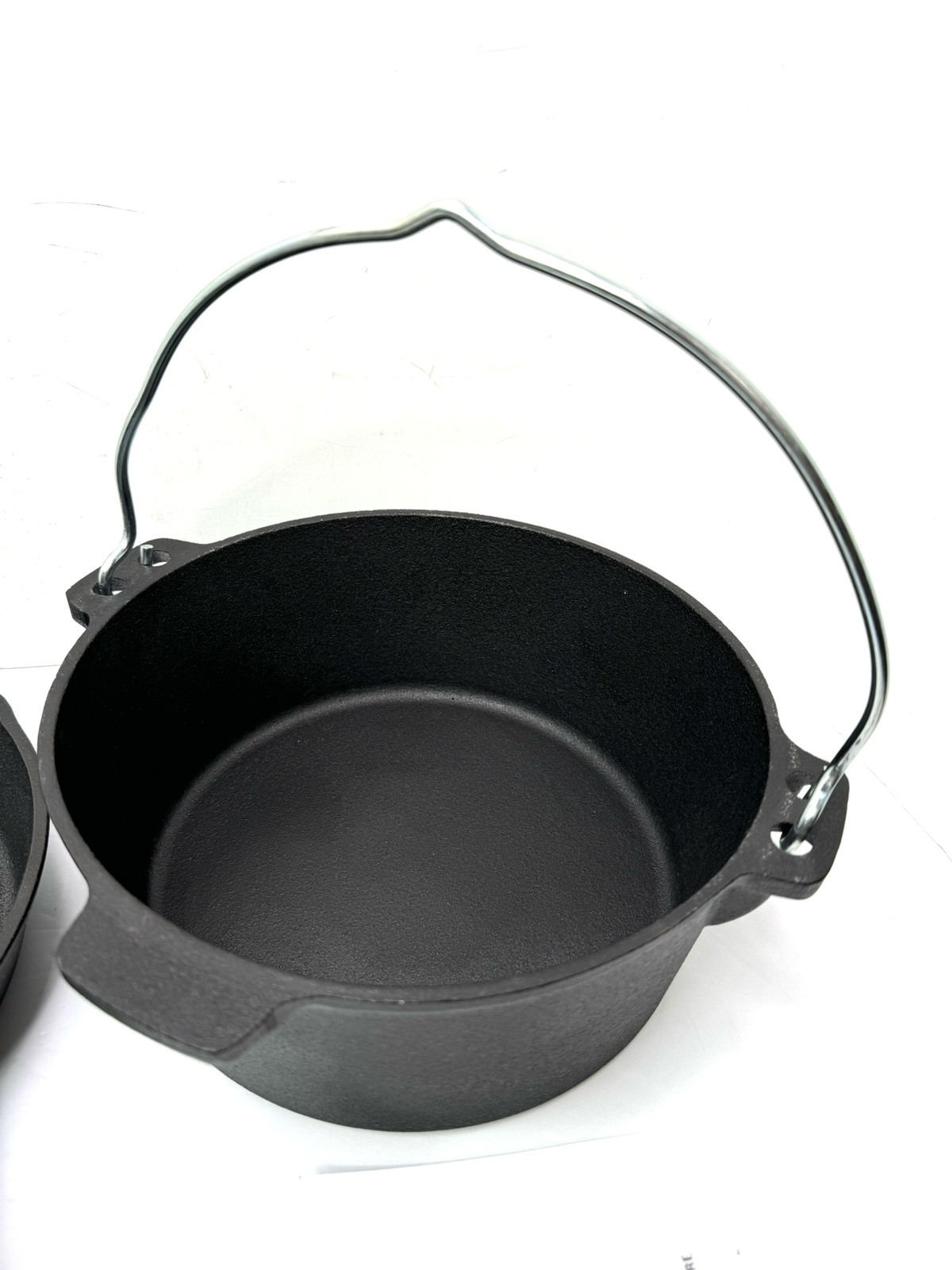 MegaChef Assorted Pre-Seasoned OVEN SAFE, Cast Iron Cookware Set,3 Piece, Black