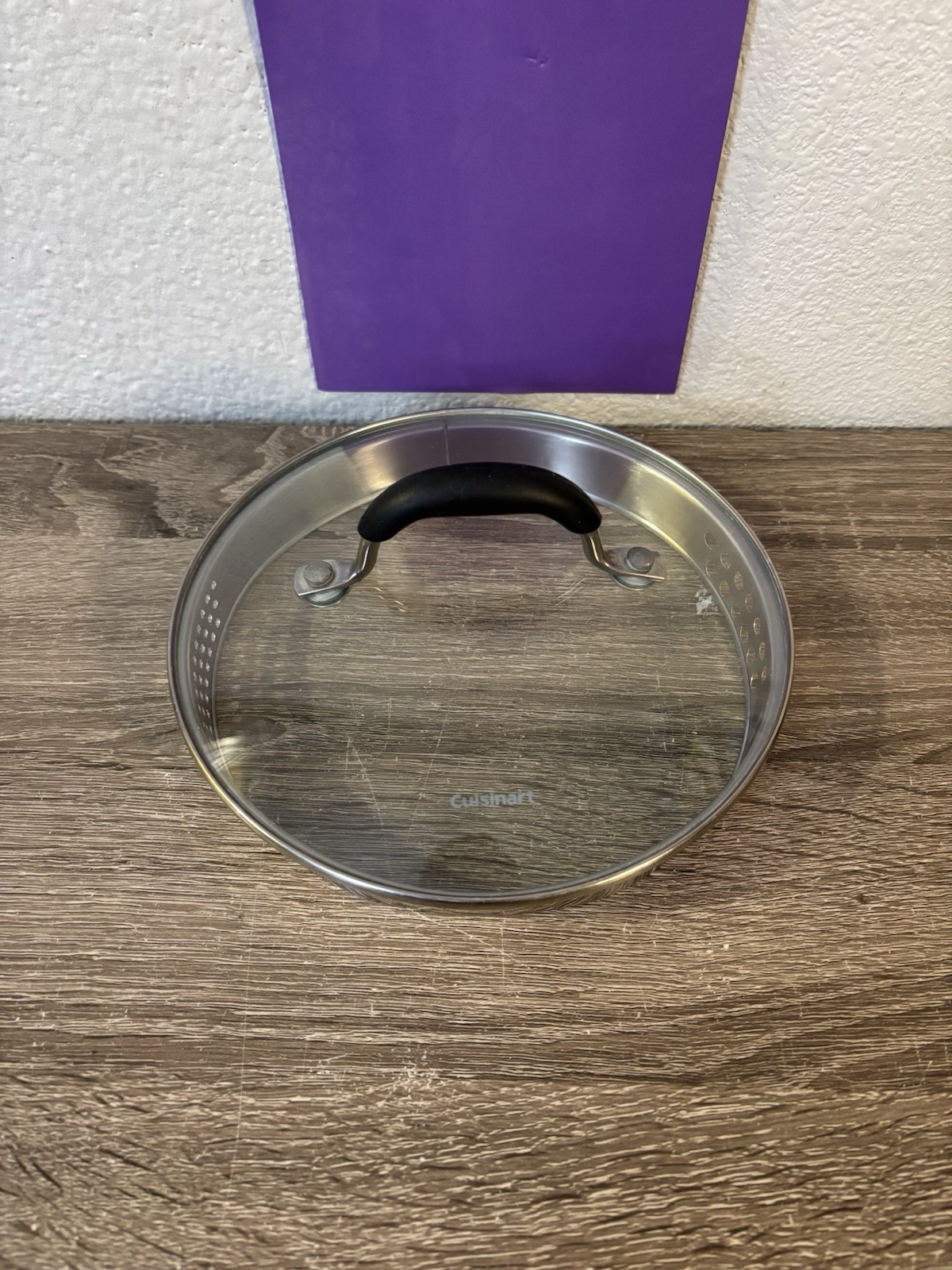 CUISINART Glass Stainless Steel 7″ Strainer Lid Only Replacement Part