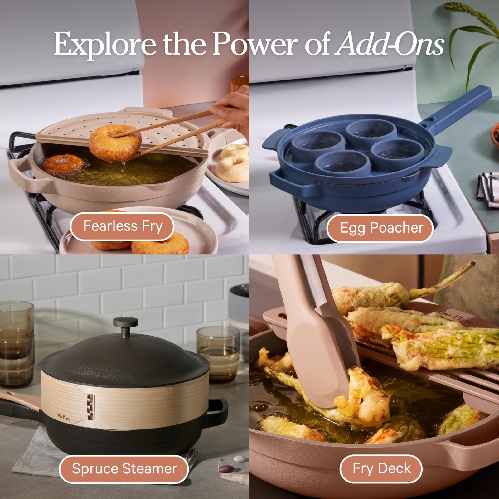 Always Pan 2.0 | 10.5″ Ceramic Pan with Modular Lid, Steamer Basket & Spatula…