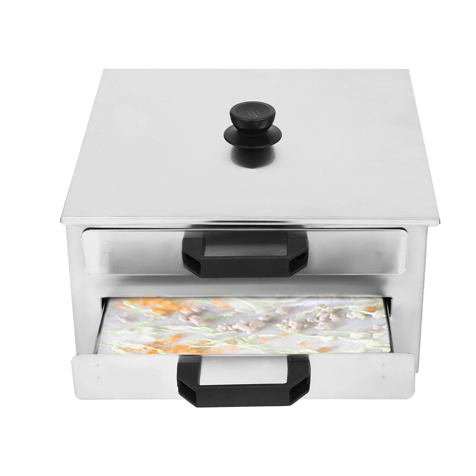 2 Layer Manual Cantonese Rice Noodle Rolls Machine Stainless Steel Food Steamer