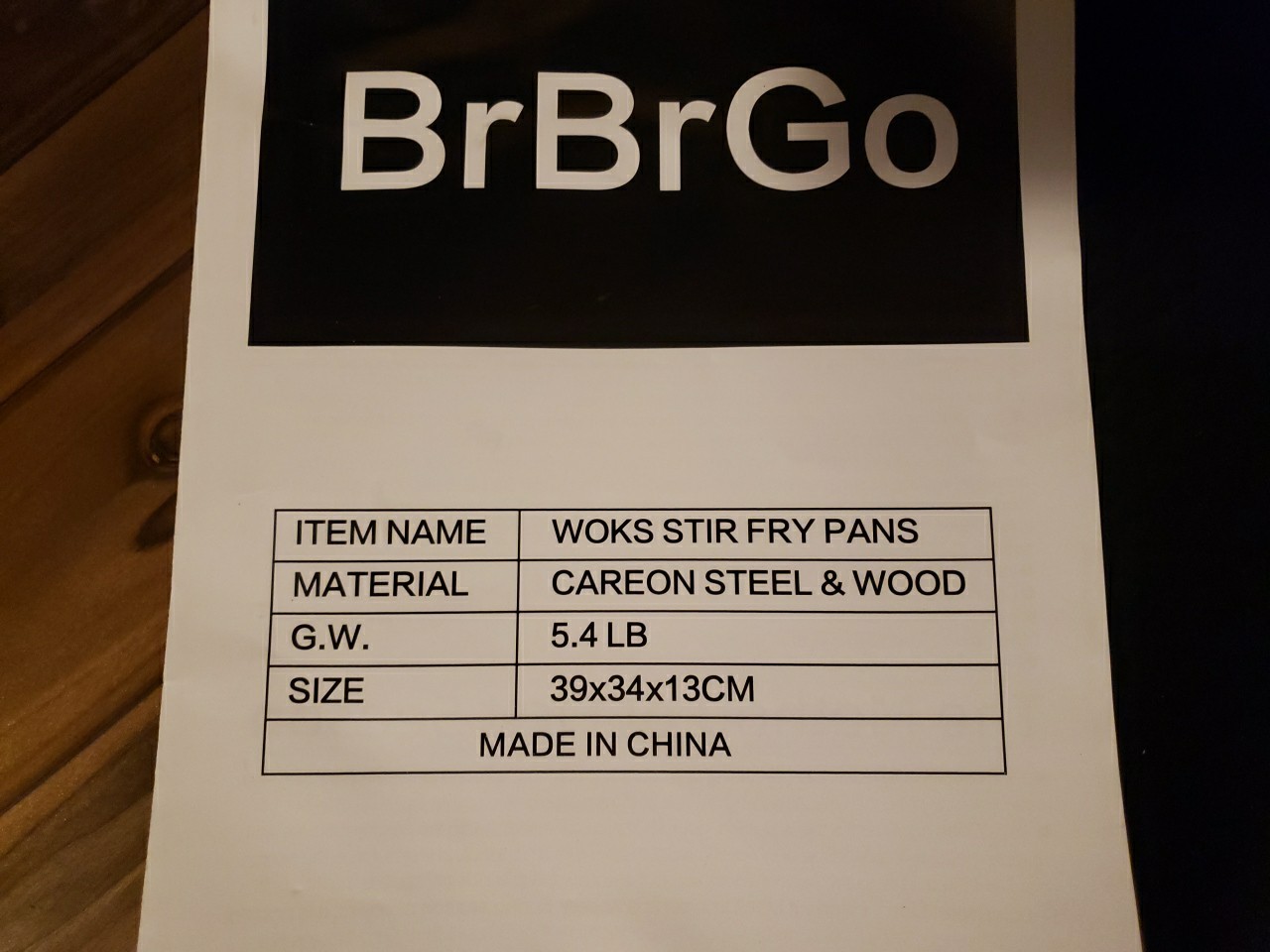 BrBrGo Carbon Steel Wok Pan, 5 Piece Authentic Chinese Wok & Stir-Fry Pans Se…