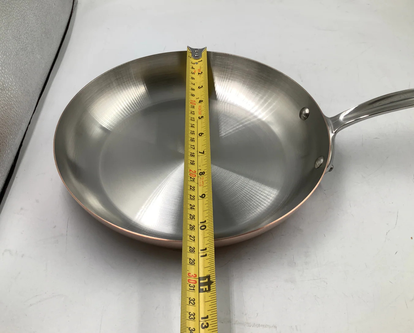 Mauviel M’150 S Copper Frying Pan with Cast Stainless Steel Handle, 10.2 In.