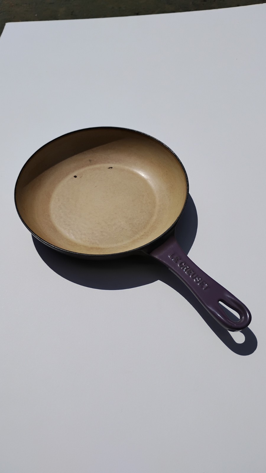 Le Creuset Purple Enamel Cast Iron 8″ in Round Skillet