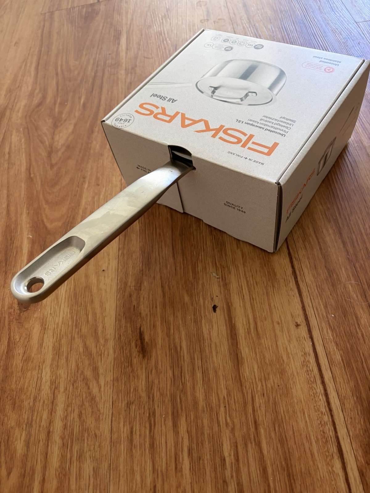 Fiskars 1.5 Liter Sauce Pan Stainless Steel made in Finland