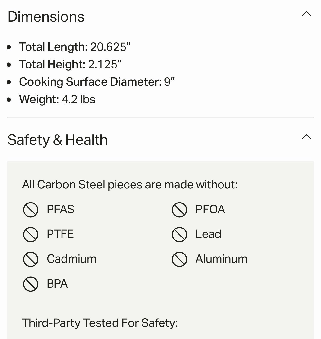 Made In | Tom Colicchio Carbon Steel Non-Stick Frying Pan 9″ | Brass Handle