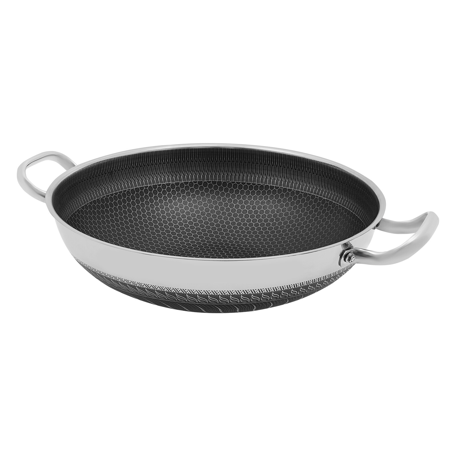 Serving Pan Stainless Steel Pan Cooking Pan Frying Pan With Glass Lid for 3-4