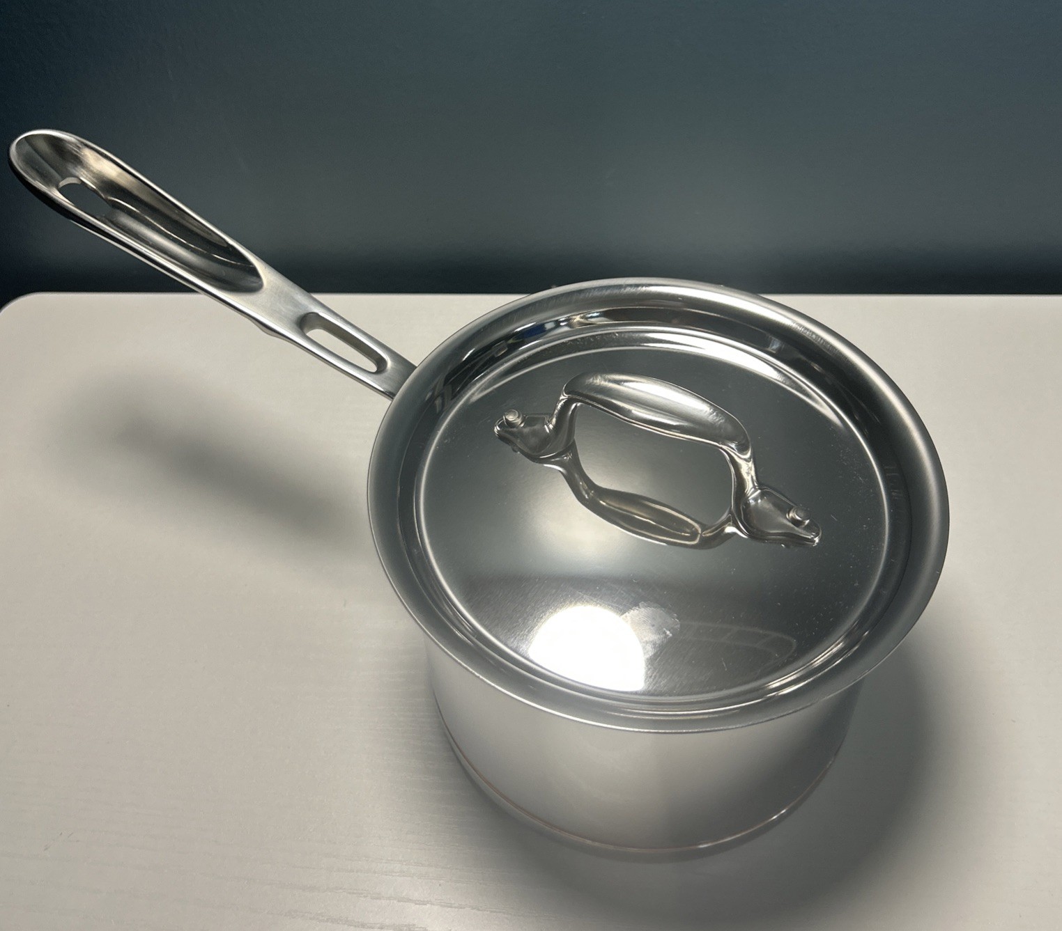 All-Clad Copper Core 2 Qt Saucier Saucepan with Lid 5-Ply Stainless Steel USA