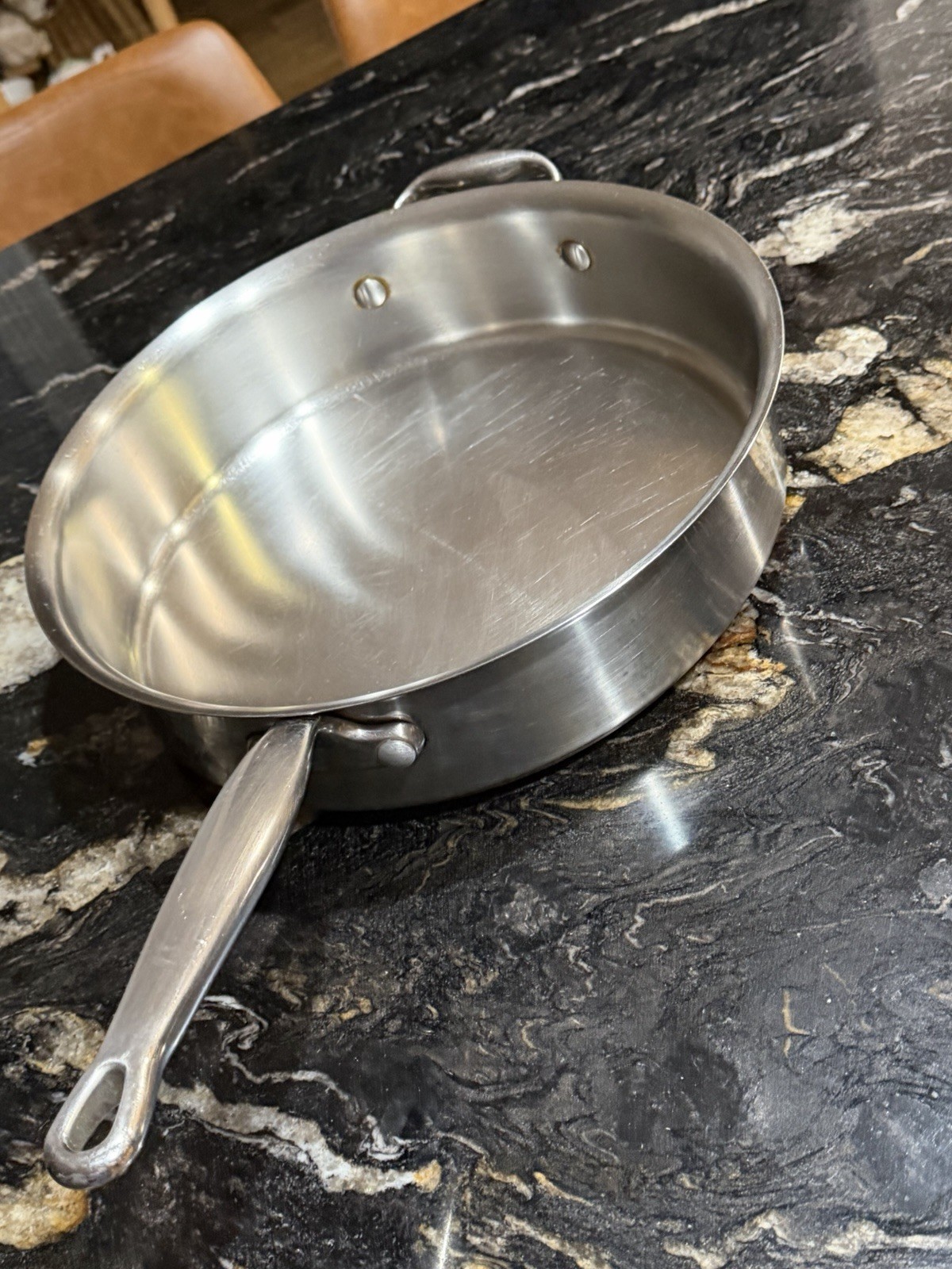 Kirkland Signature Copper Core Skillet 12” Frying Pan Made in Italy