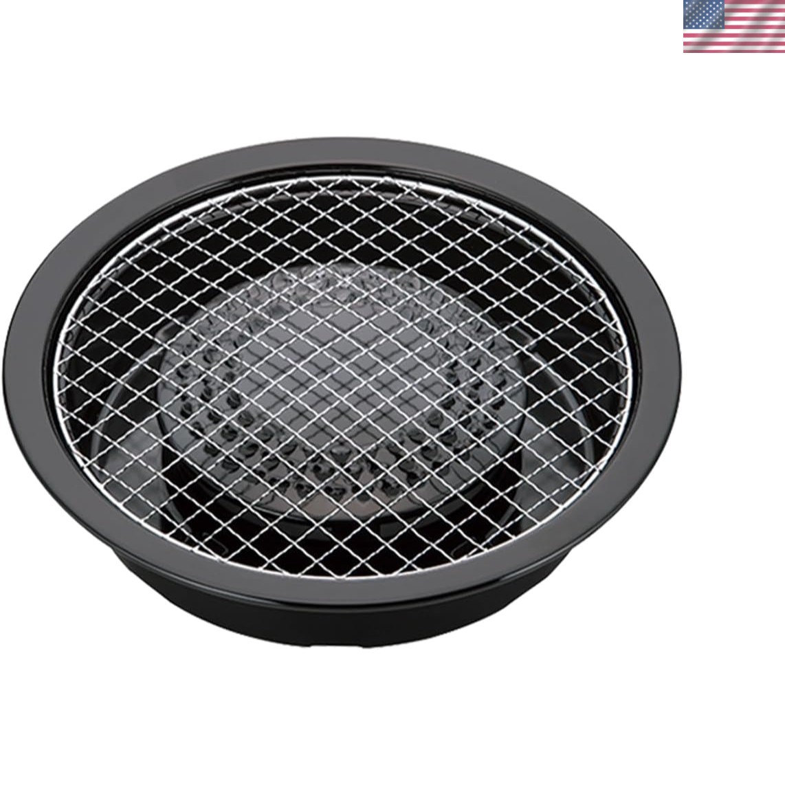 Elegant Black Korean Grill Pan with Built-in Water Tray – Perfect for Indoor BBQ
