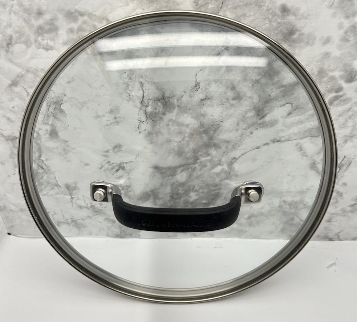 KitchenAid Replacement Oven Safe Glass Lid for Pot W/ Silicone Coated Handle
