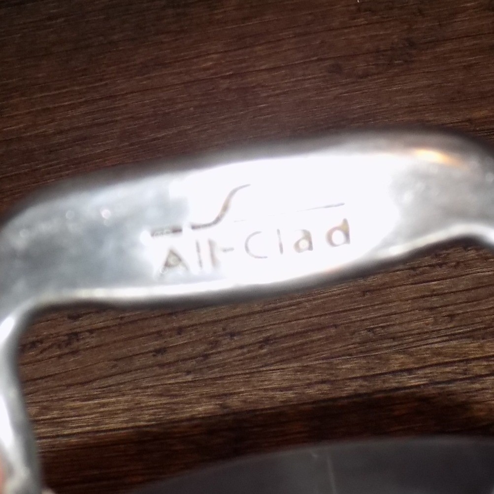 All-Clad Stainless Steel Petite Braiser Sauce Pan with Lid Silver Good Condition