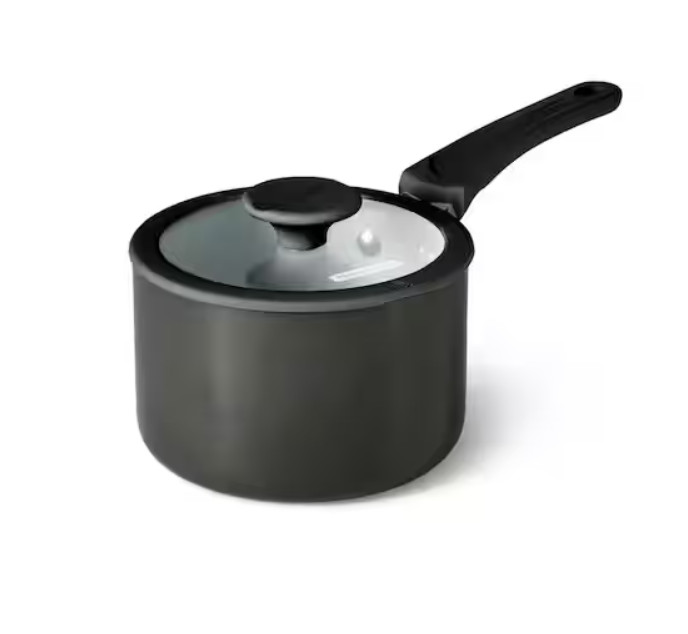 Tramontina Nesting 11-Piece Heavy-Gauge Aluminum Nonstick Cookware Set Dark Gray
