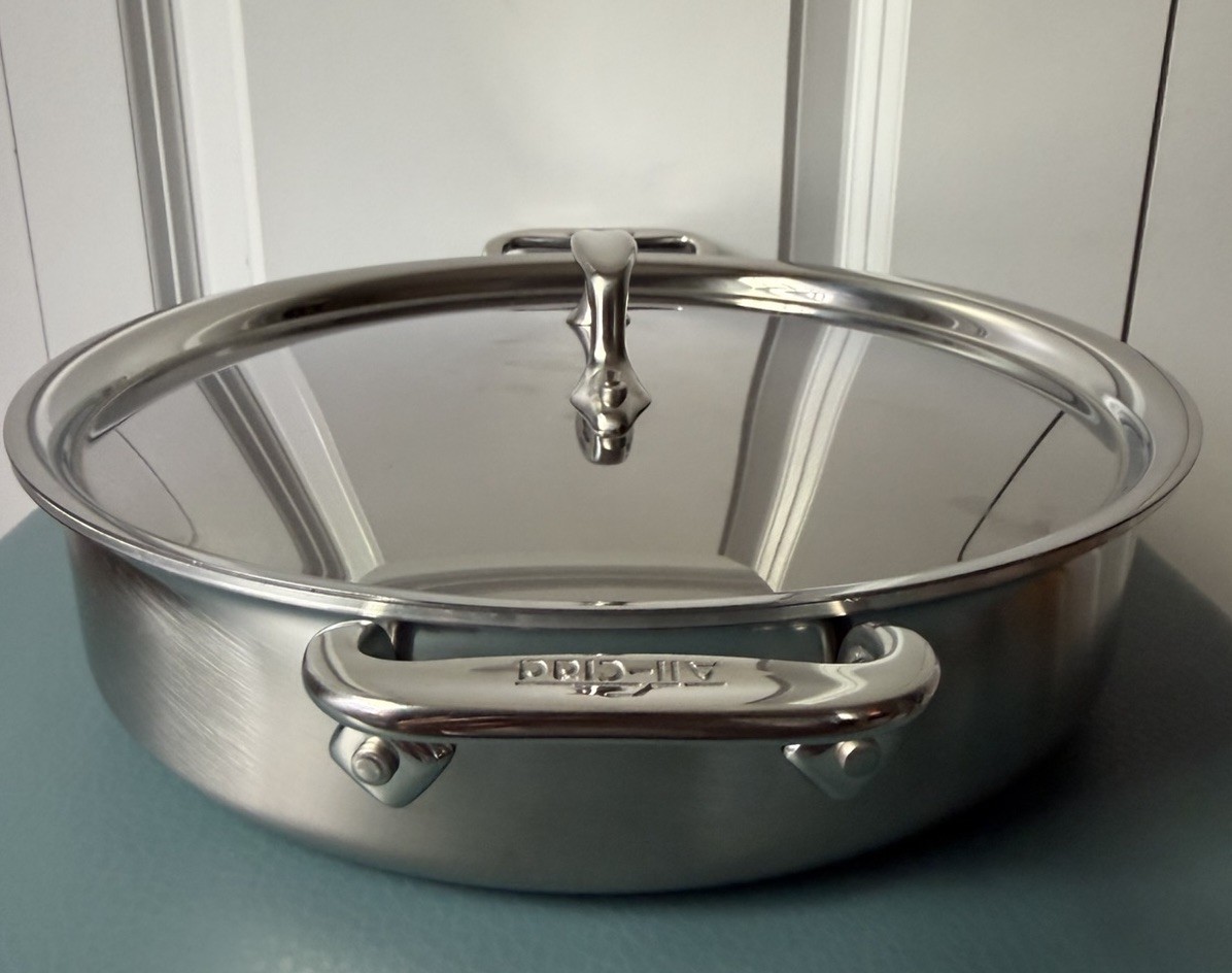 All-Clad D3 Curated 4-Qt. Stainless Steel Sauteuse Pan, New
