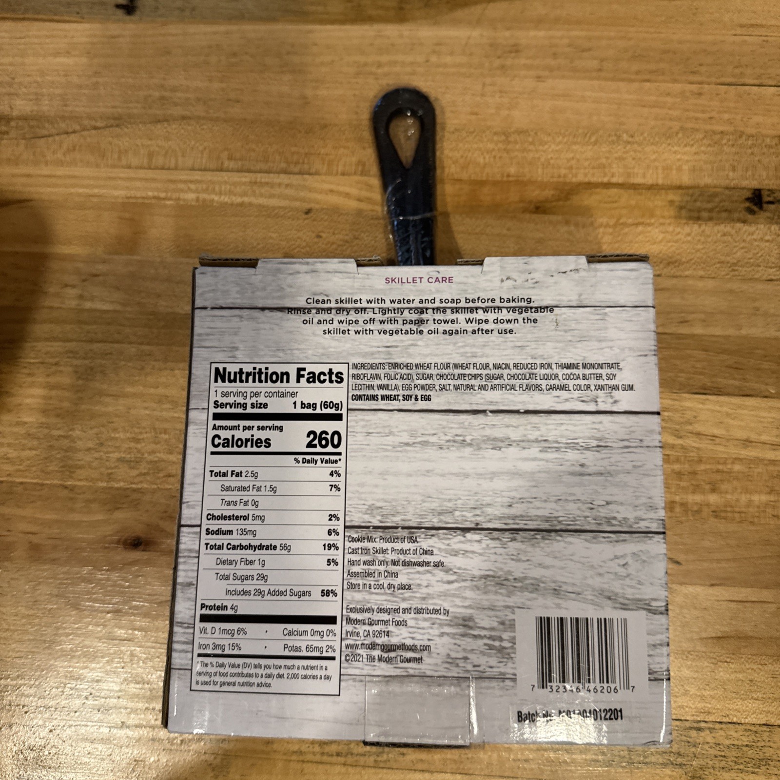 MINI CAST IRON SKILLET SEALED The Modern Gourmet Chocolate Chip Cookie Mix EXP