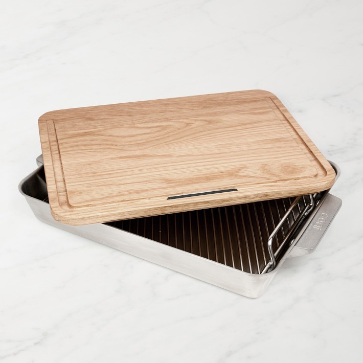 Ooni Stainless-Steel Roasting Pan Set-Williams Sonoma|33333