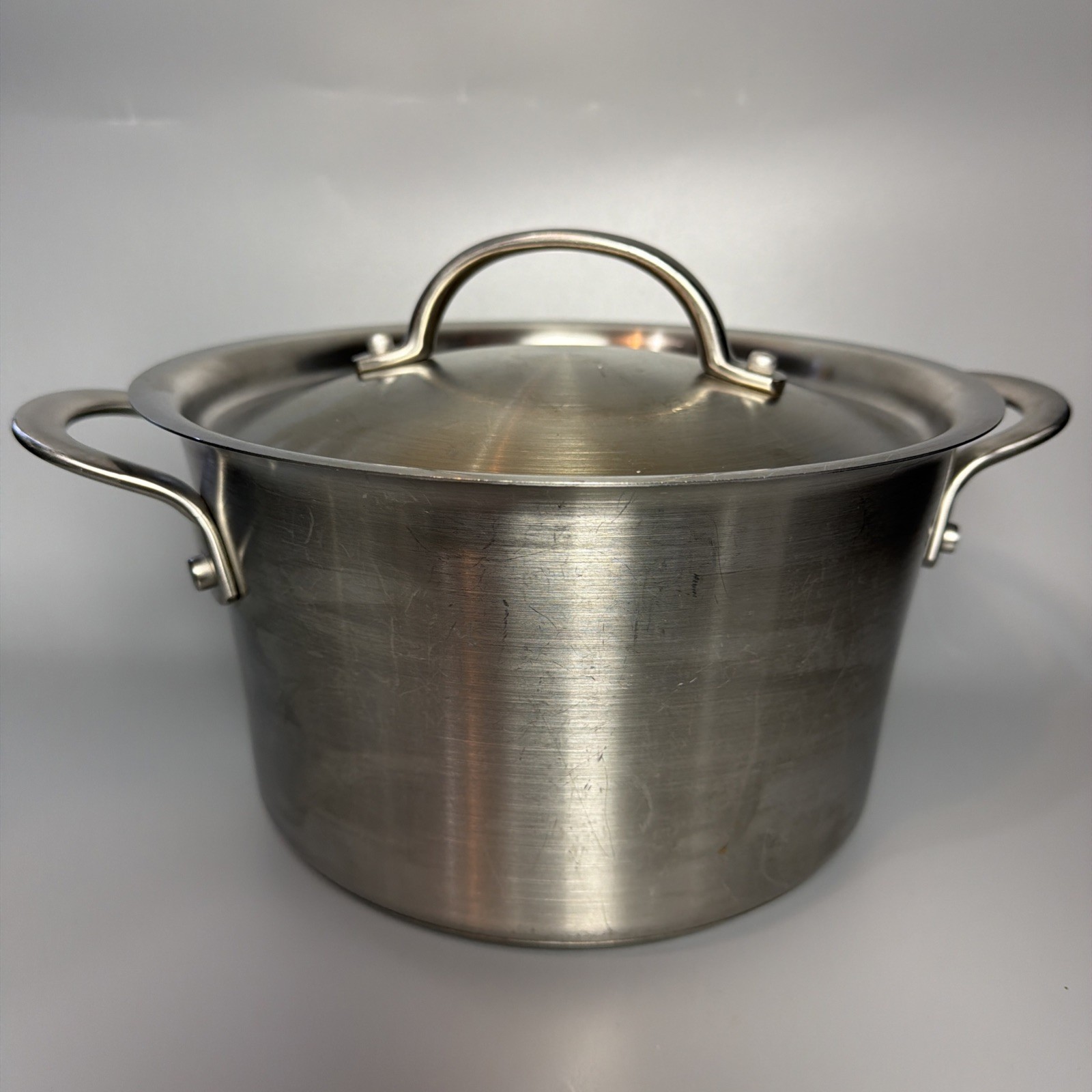 Farberware Advantage 4.5qt Stainless Skillet Induction Compatible Pot with Lid