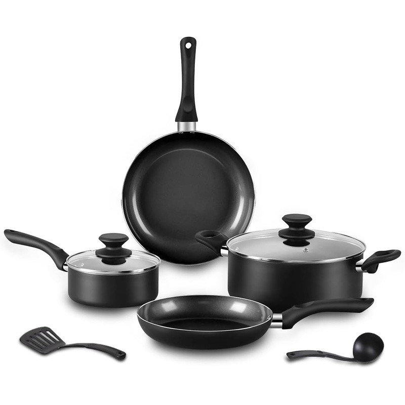 High-Performance Nonstick Ceramic Cookware Set Suitable All Cooktops Easy Clean