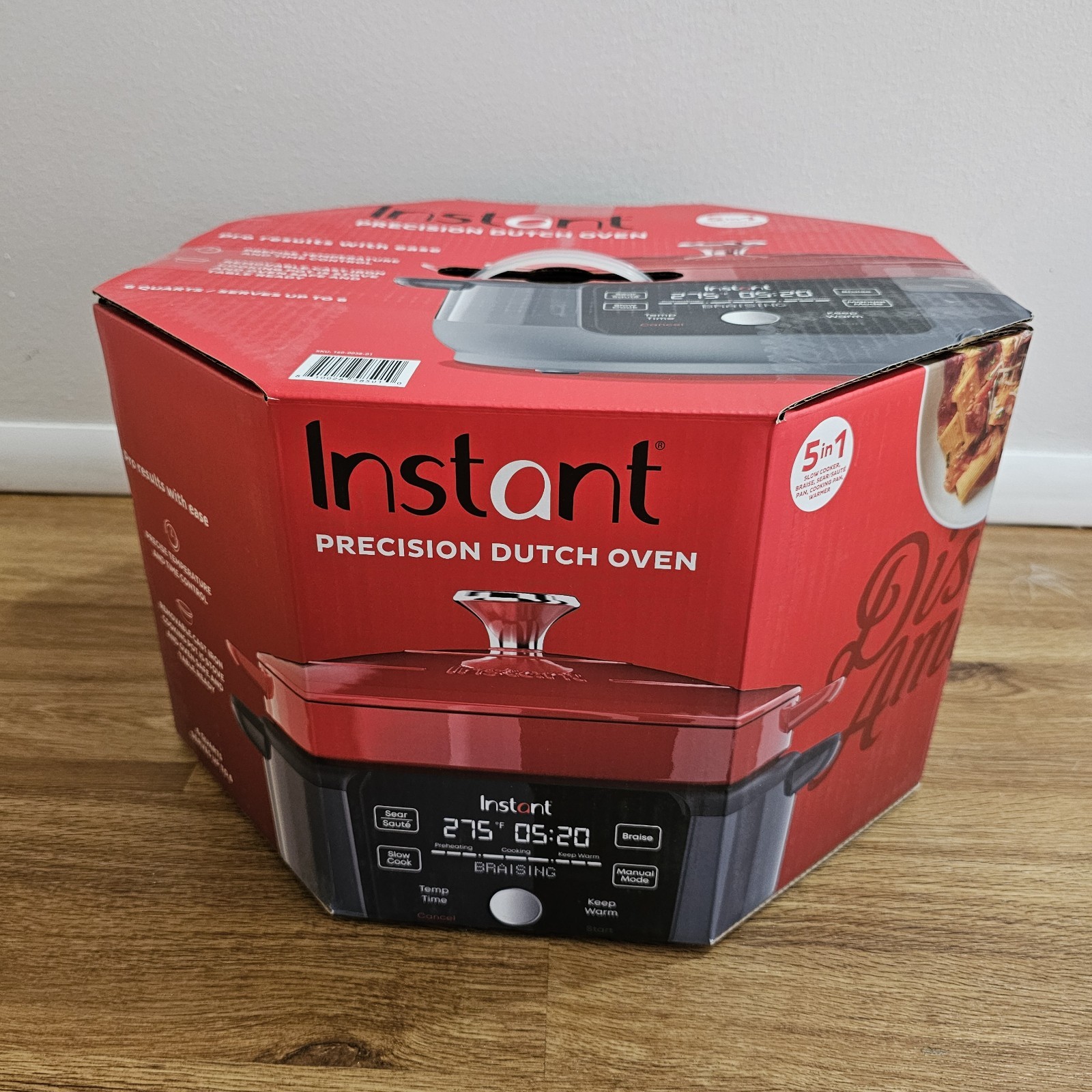 Instant Pot Precision Dutch Oven 6-Quart 1500W 5-in-1 Warmer Cooking Pot NEW