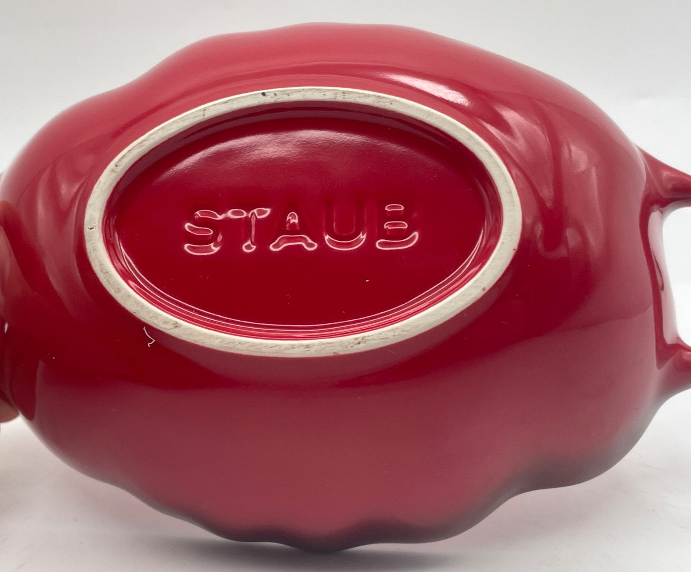 NEW Staub Petite Tomato Mini Cocotte Baking Dish 16 oz Red Double Handle No Lid