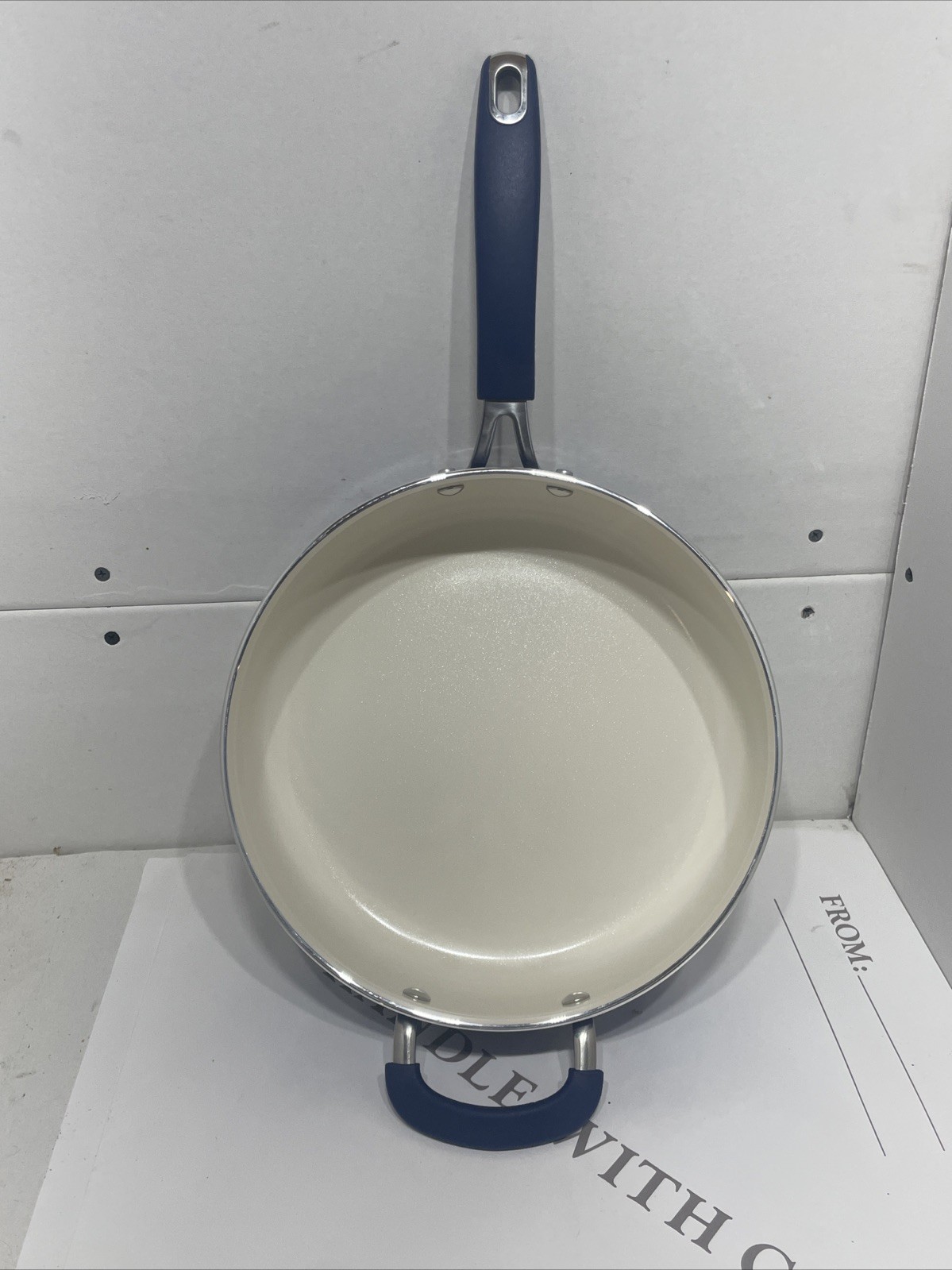 Pioneer Woman Dazzling Dahlias ~ Saute Pan ~ Fry Pan w/Lid ~ 4.6 Quart