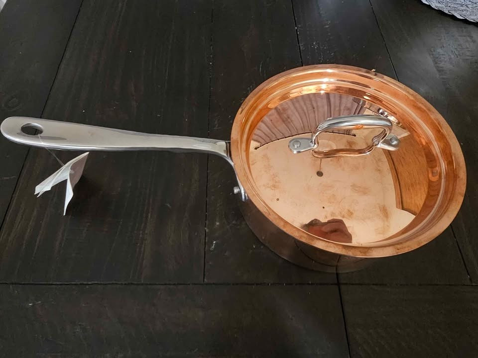 Rfn by Ruffoni Con Classe Copper sauce pot 3qt