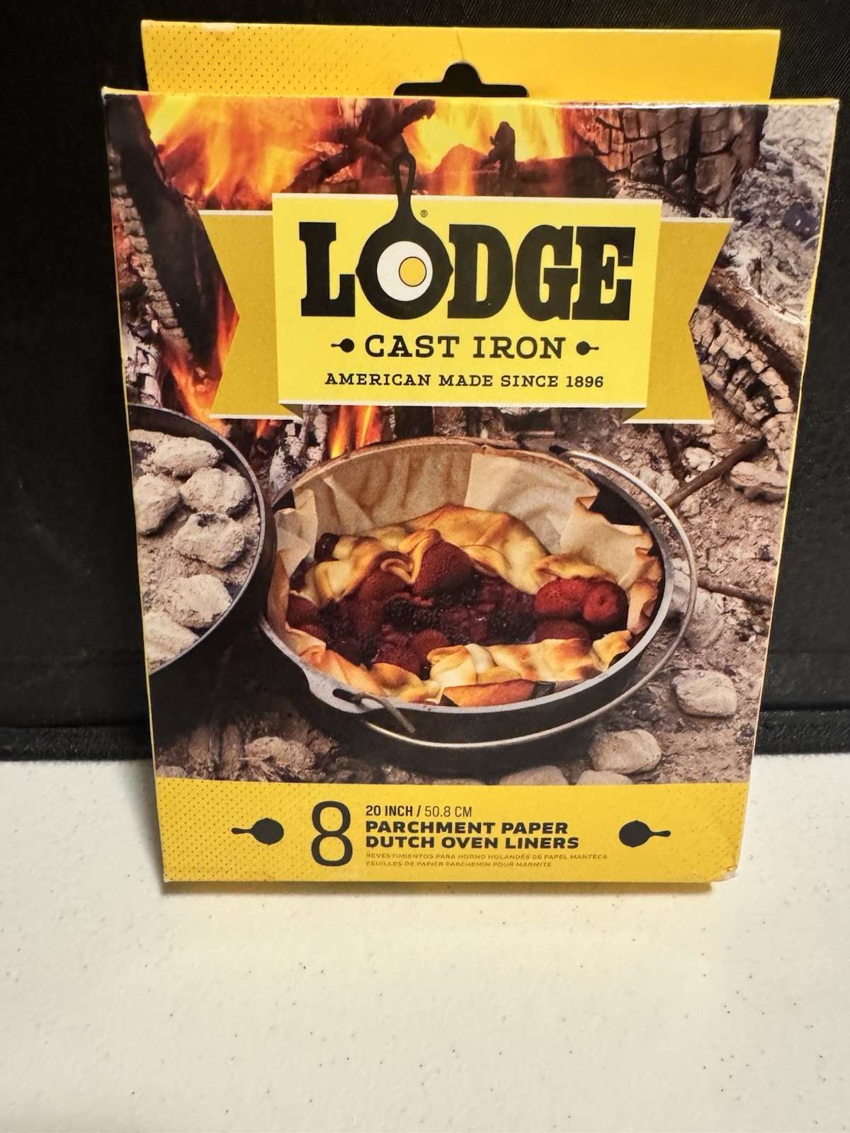 Lodge Cast Iron Biodegradable Parchment Dutch Oven Liners 8 Pack 20 Inch