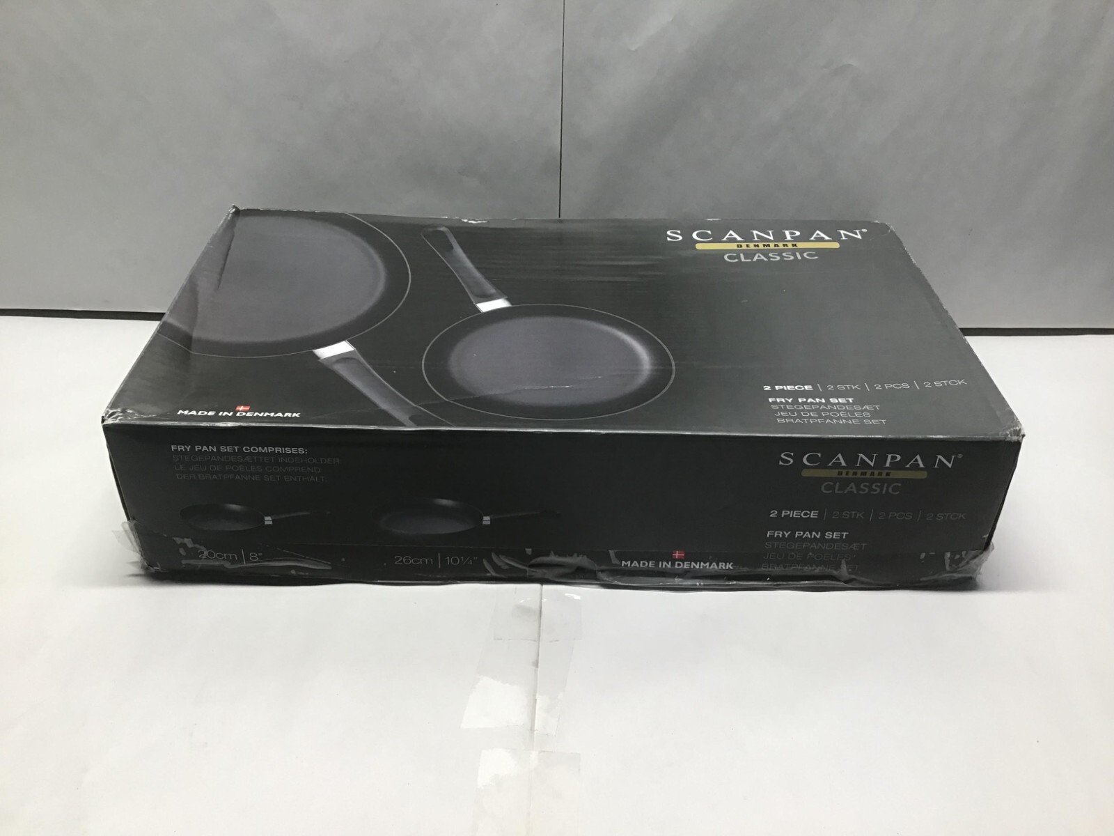 Scanpan Classic 2 Piece Fry Pan Set, Black