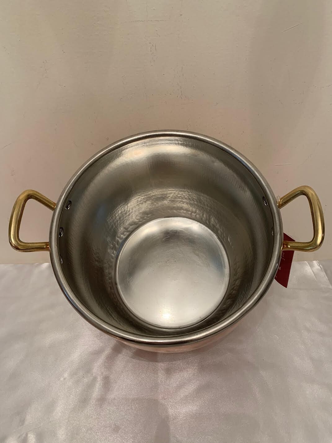 RUFFONI COPPER STOCK POT HISTORIA COLLECTION HAMMERED W/ACORN KNOB 7.5 QT NEW