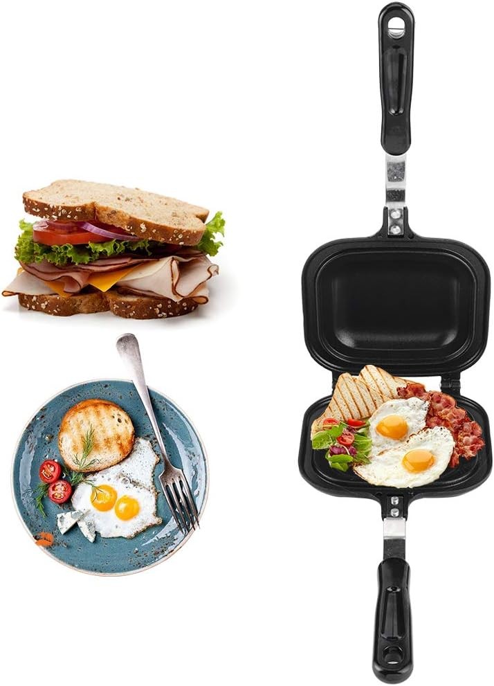 Frying Pan Square Double-Sided Pancake Pan Nonstick Cooking Pan Sandwich Maker