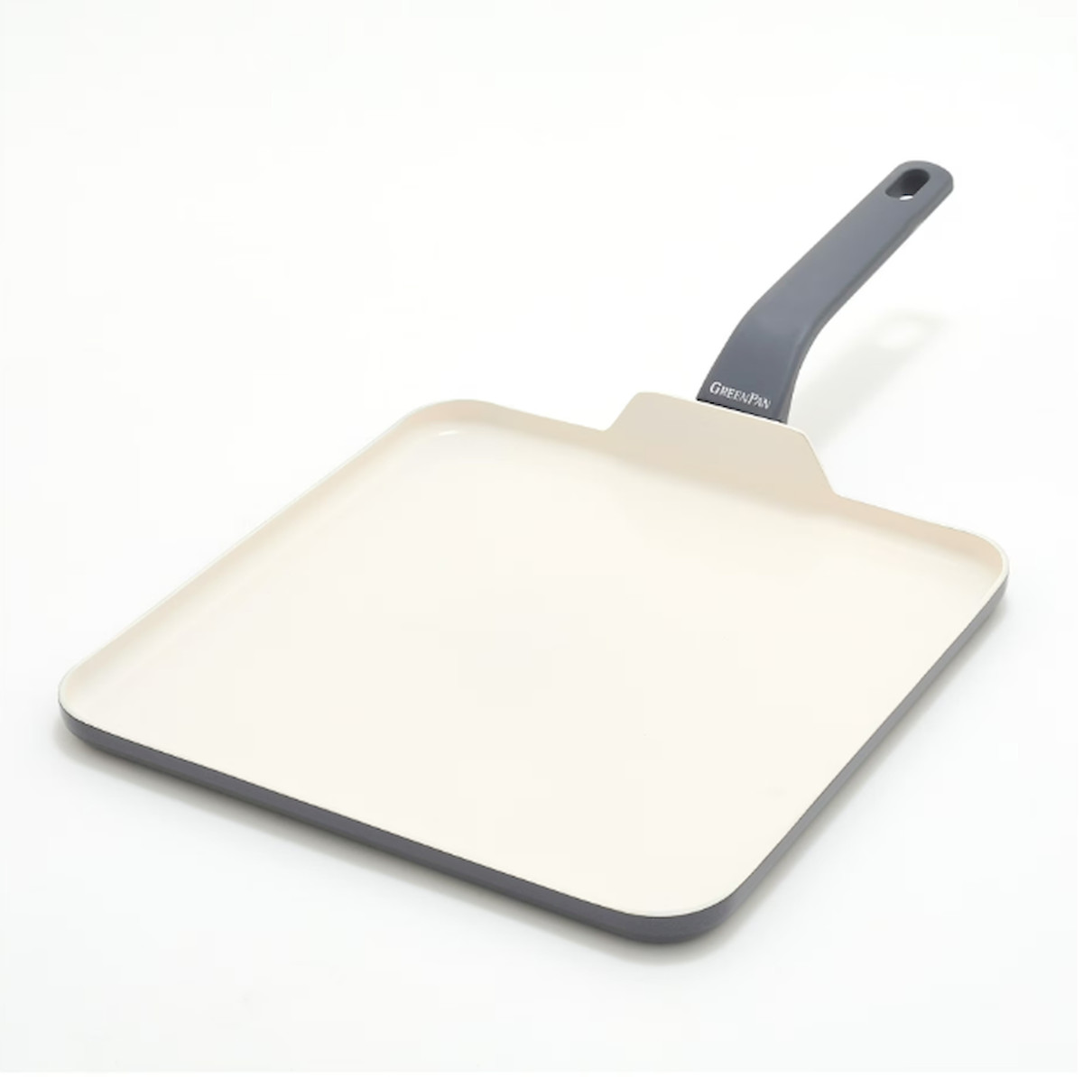GreenPan Essence 11″ Ceramic Nonstick Griddle, Dishwasher Safe, Gray​