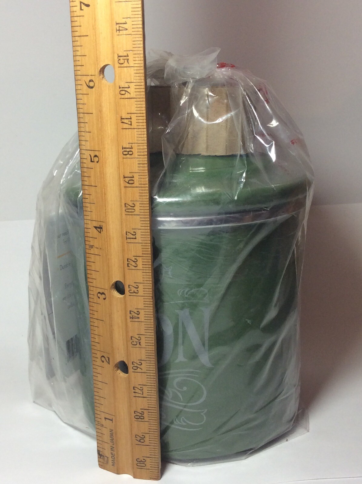 New BACON GREASE CAN Basil GREEN Enamel On Steel Storage Container Ayesha Curry